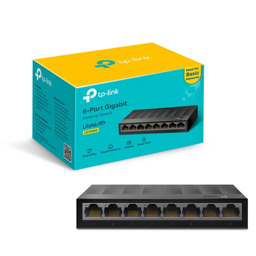 Switch Gigabte Ls1008G - 8 Portas - Tp-Link