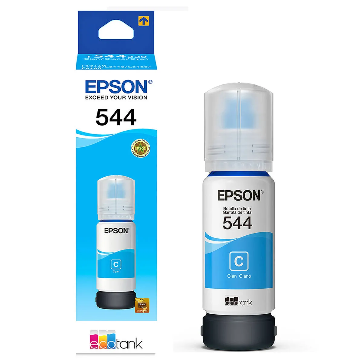 Refil Tinta Epson Azul 544