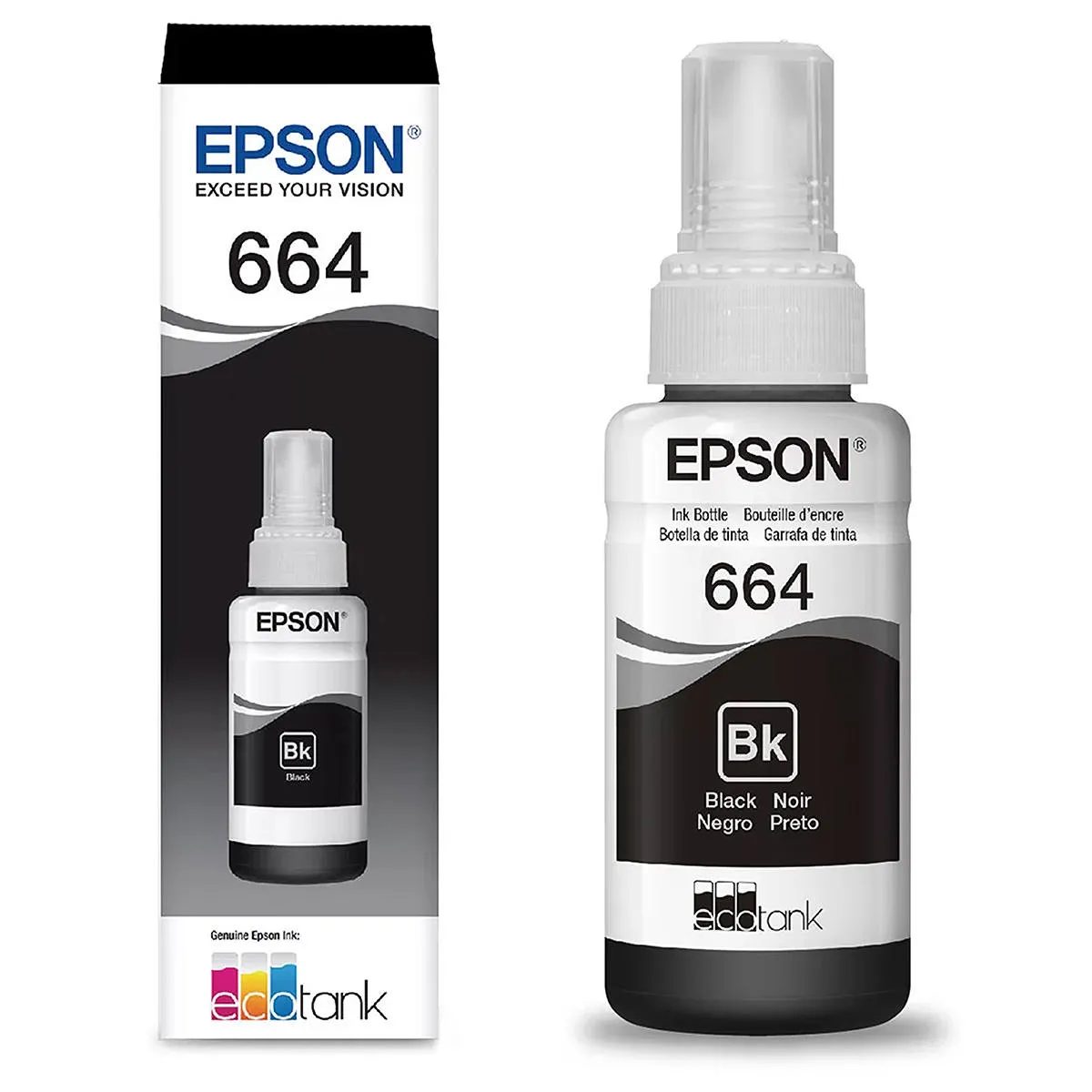 Refil Tinta Epson Preto 664