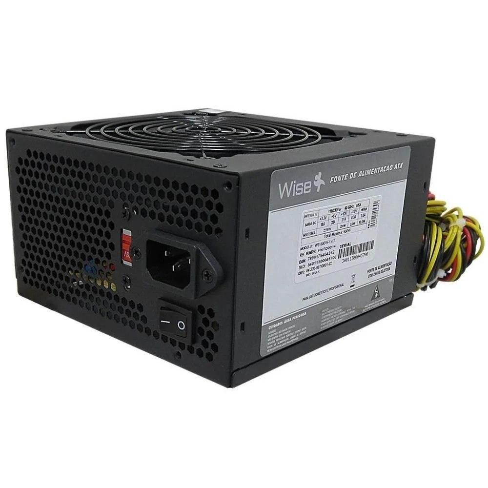 Fonte 500w Wisecase