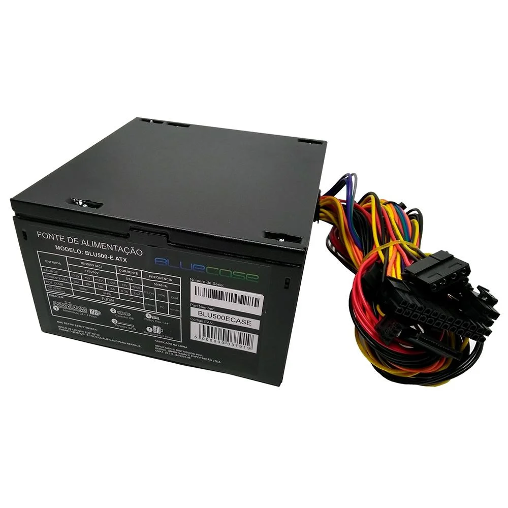 Fonte ATX Blu500-E 500W - Bluecase