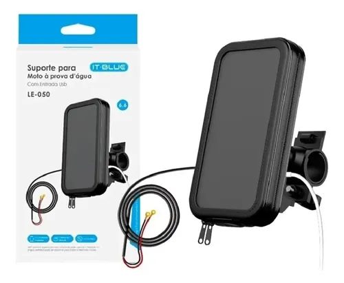 Suporte De Celular Para Moto A Prova Da Agua It-blue Le-050