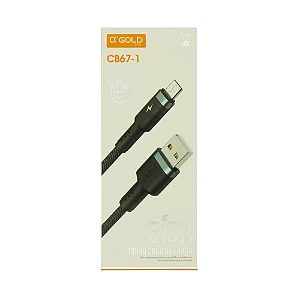 Cabo De Dados Usb Para V8 1m 5.0a Agold Cb67-1