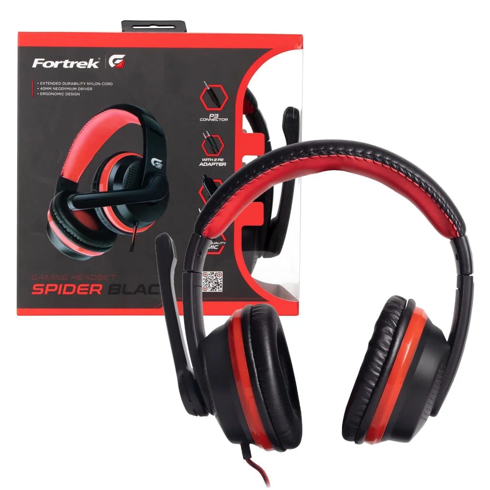 Headset Gamer Fortrek Spider Black Pt/vm