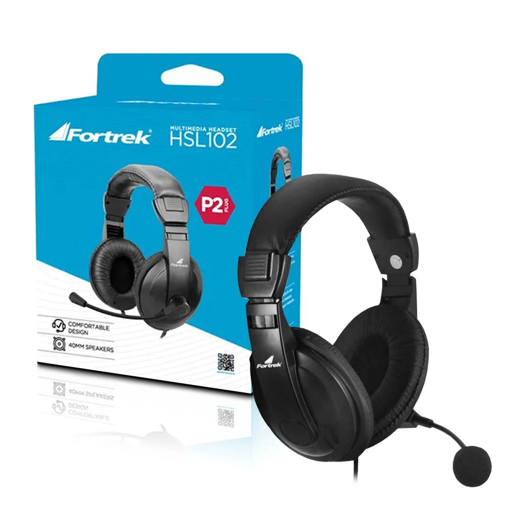 Fone De Ouvido C/mic Fortrek Hsl102 Pt
