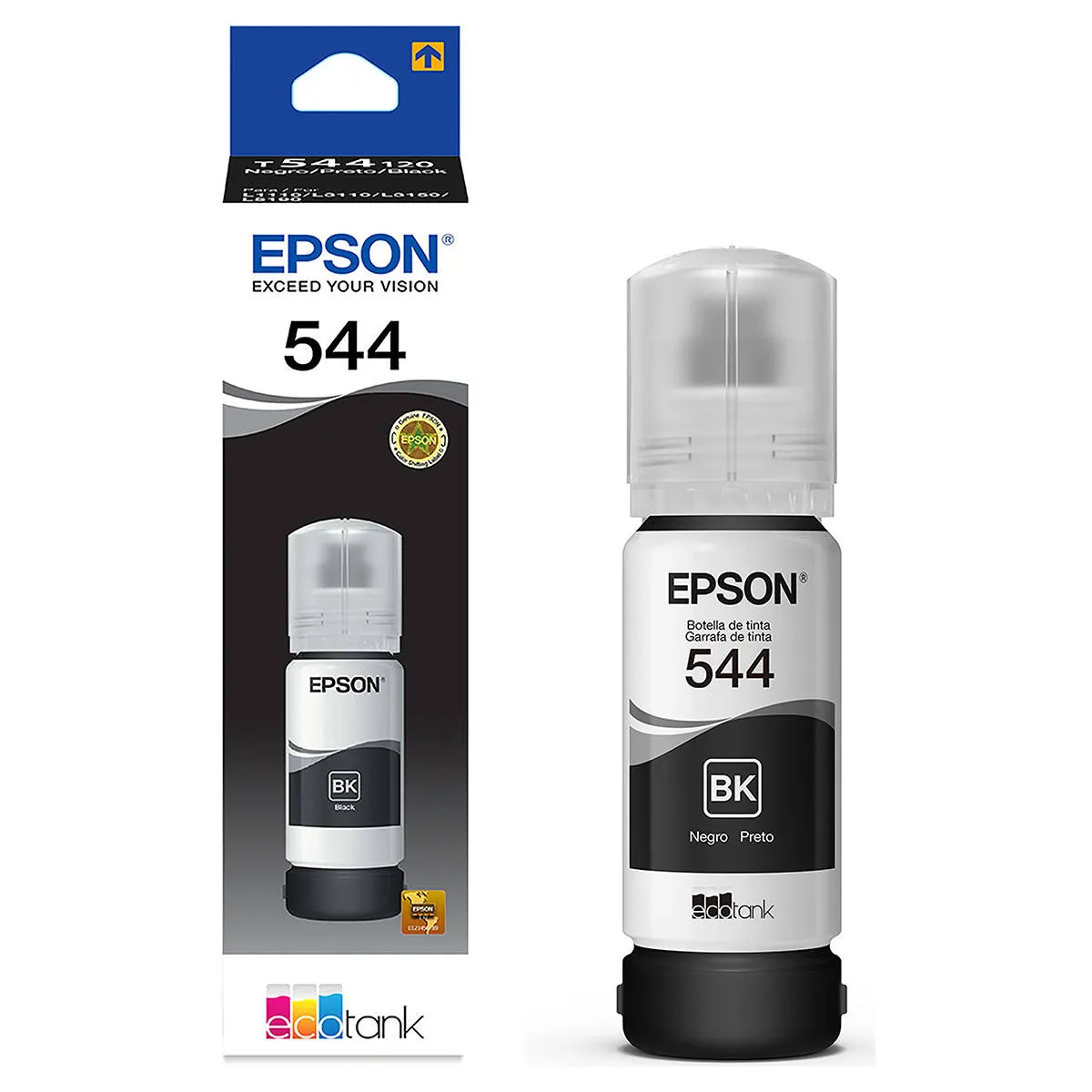 Refil Tinta Epson Preto 544