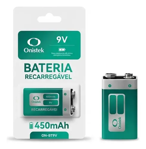 Bateria 9v Recarregavel - Onistek - On-BT9V
