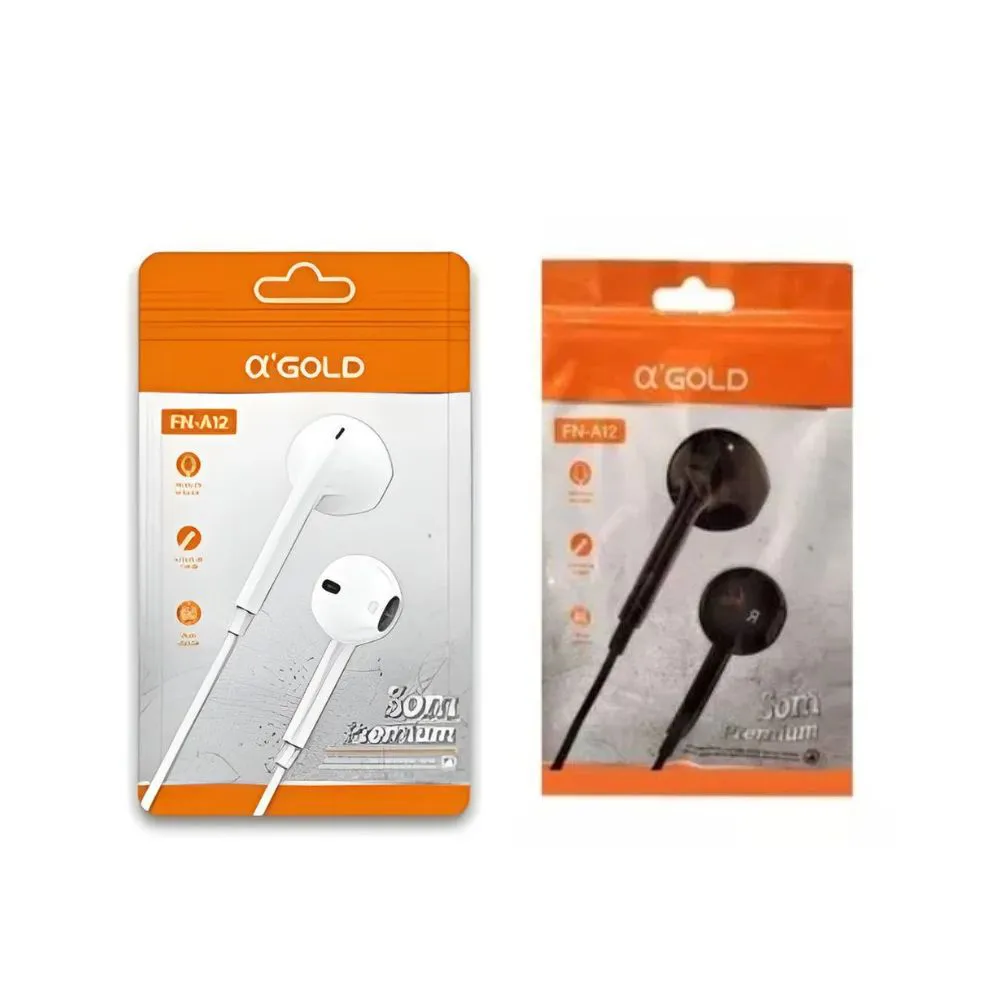 Fone De Ouvido c/ Fio - A'gold - Fn-A12