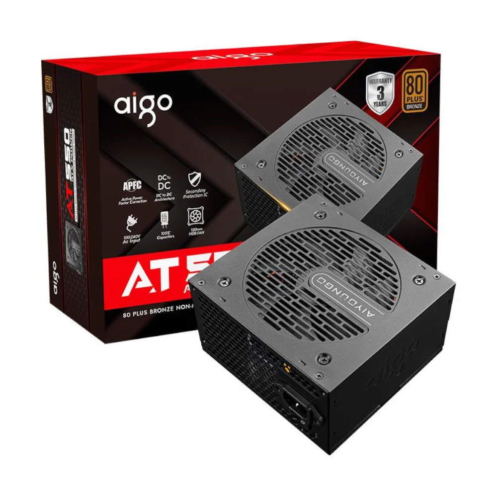 Fonte ATX Gamer 80plus Bronze 550w - Aigo