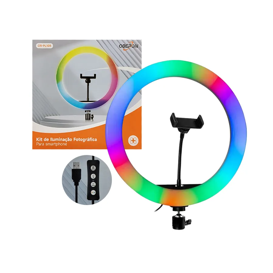 Ring Ligth 10" - Or-Pl10R RGB - Oberon