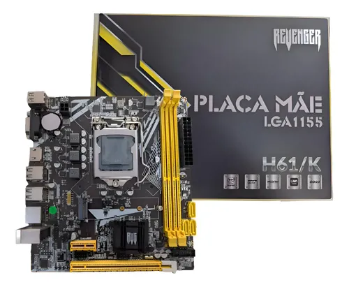 Placa Mãe LGA1155 H61/K