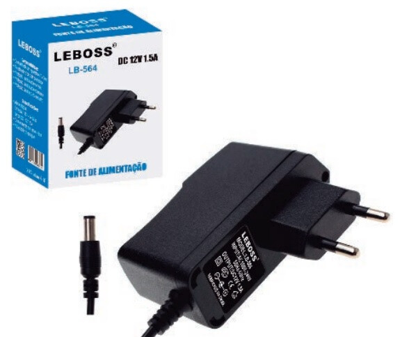 Fonte 12v 1.5a -  Lb-564 - Leboss