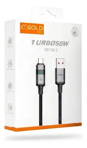 Cabo USB p/ Tipo-C - Cb138-3 - A'Gold