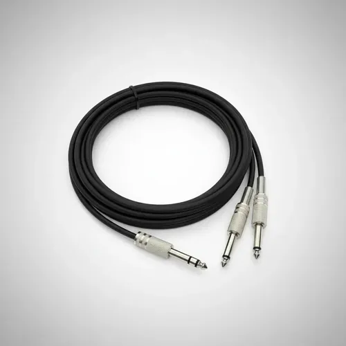 Cabo P10 Y 1 P10 Mono p/ 2 P10 Stereo